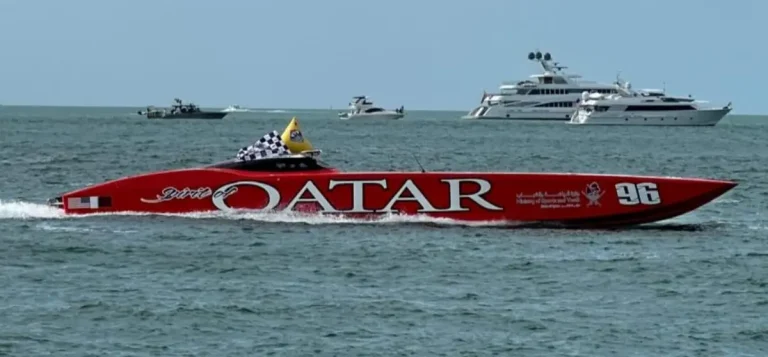 Sheikh Hassan and Steve Curtis win Extreme class at Key West after 10-year break. Spirit of Qatar 96 dominates opening race.