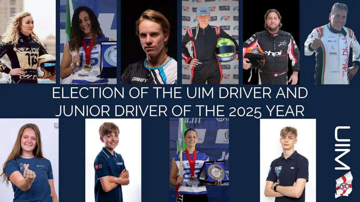 UIM Opens Voting for 2025 Driver and Junior Driver of the Year