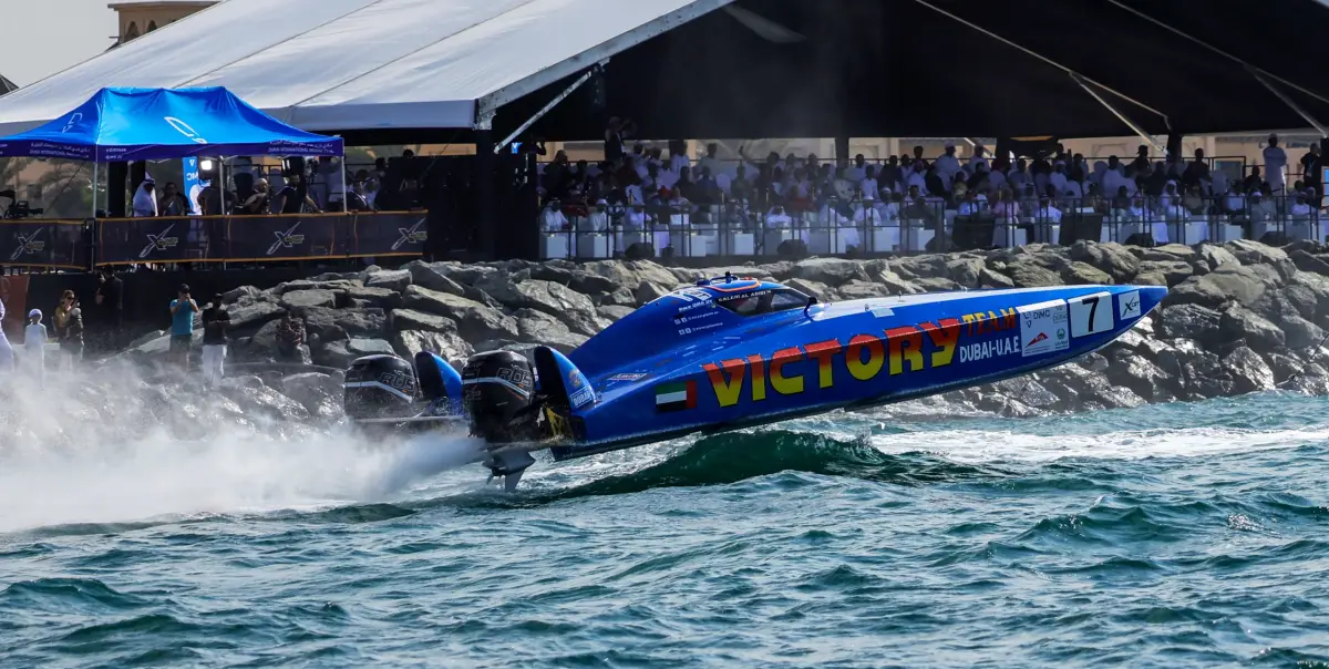Salem Al Adidi and Eisa Al Ali carry a 22-point championship advantage heading into the XCAT World Championship finale on December 12-14.