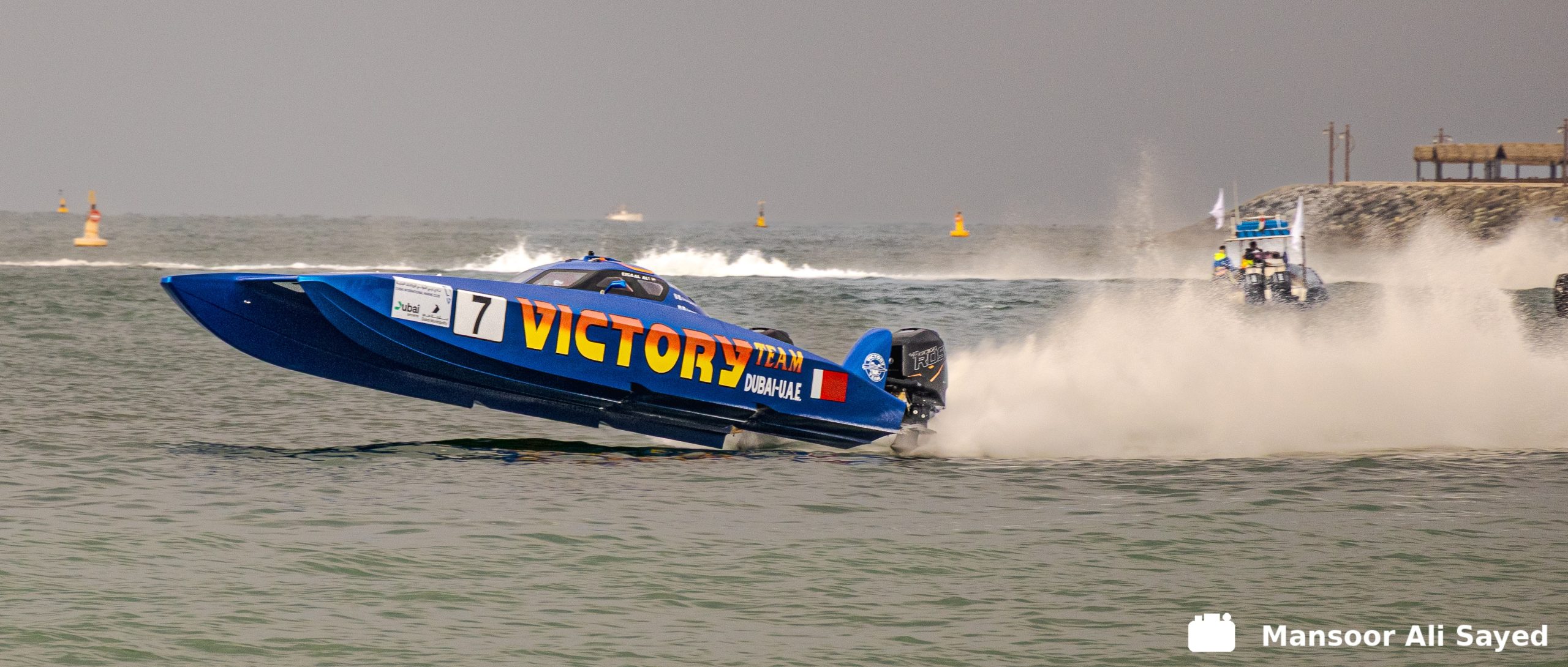 Victory Team claimed their third consecutive victory at the Dubai Grand Prix finale on Sunday, but a first-turn collision reshaped the championship standings as HPI Fujairah Racing Team secured second place overall after Team GB retired from the incident.