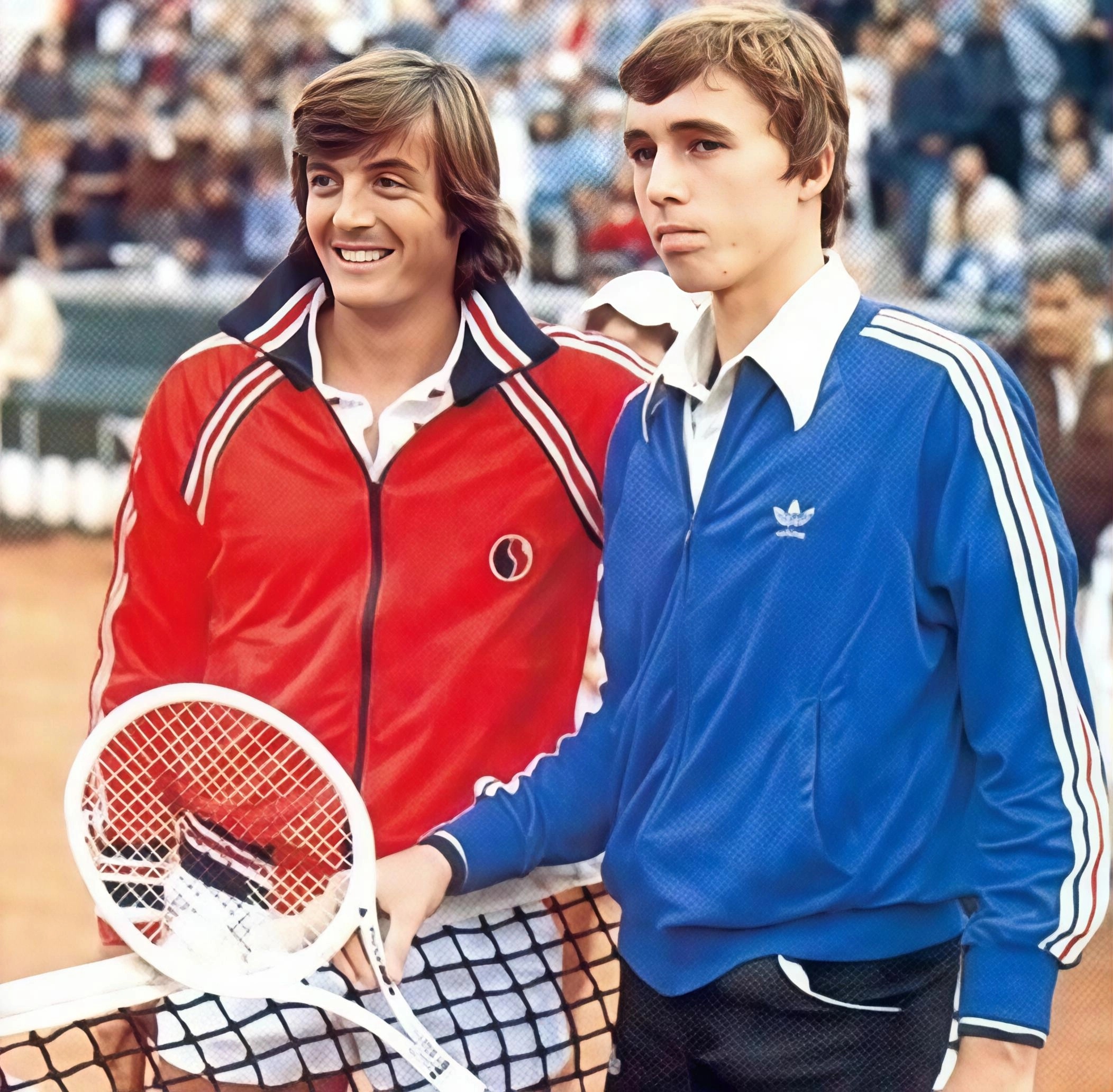Panatta with Ivan Lendl