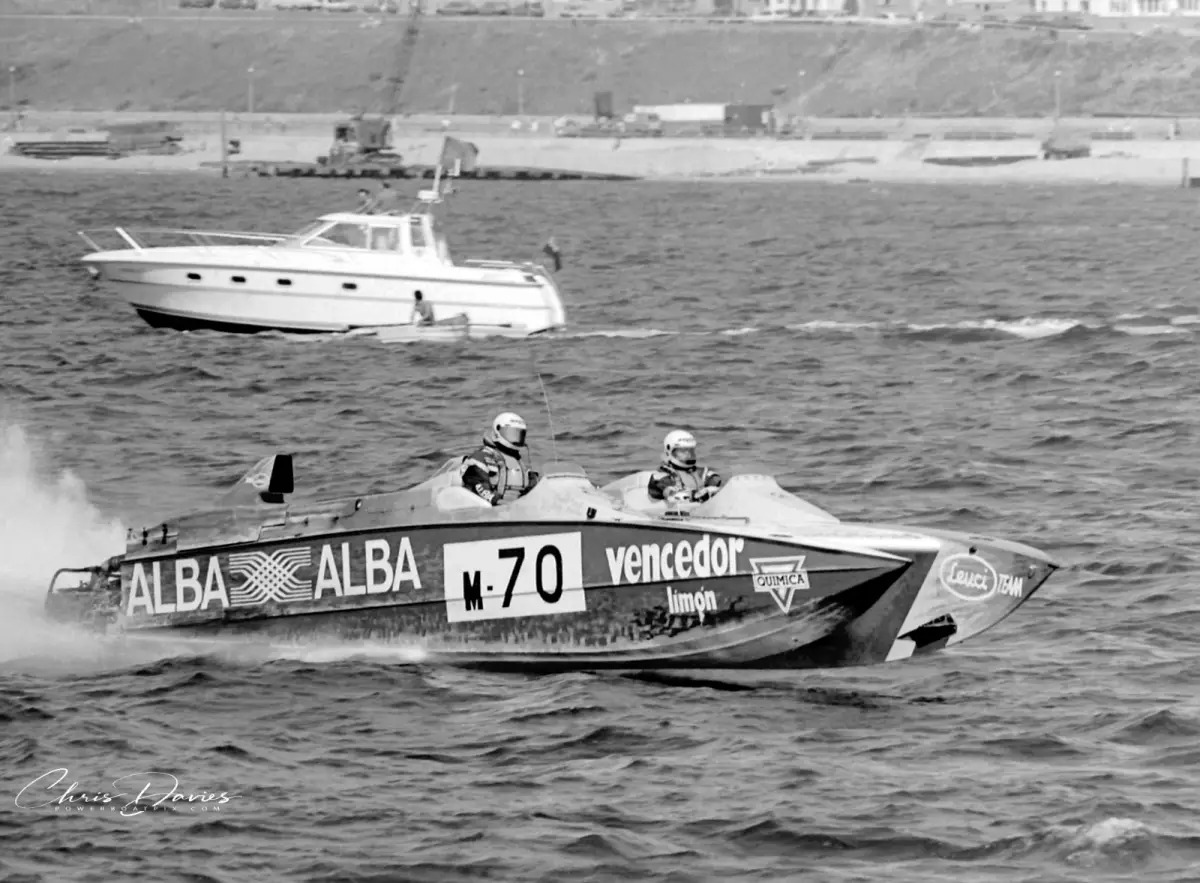 1989 Needles Trophy Poole: Alba (Buzzi/Aifo) driven by Danieli Scioli from Argentina averaged 86.54 mph, and finished twelve minutes ahead of the closest Brit, John Yeoman in Unipart Lambs.