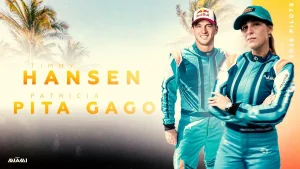 Hansen and Pita Gago will pilot E1 Team Miami in 2026