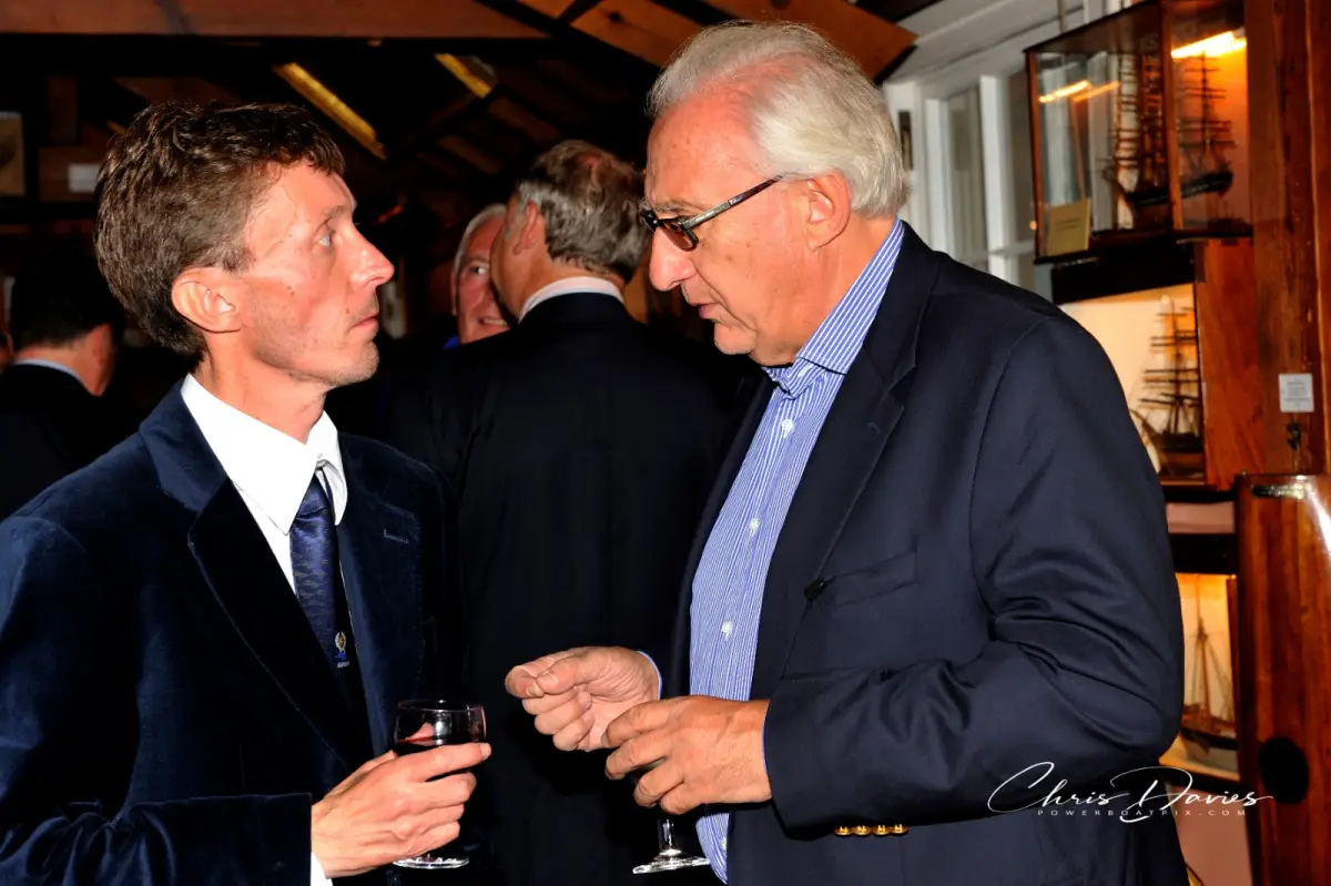 John Moore with Fabio Buzzi at Cowes in 2010