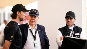 Prince Albert II of Monaco with Team Brady's Sam Coleman