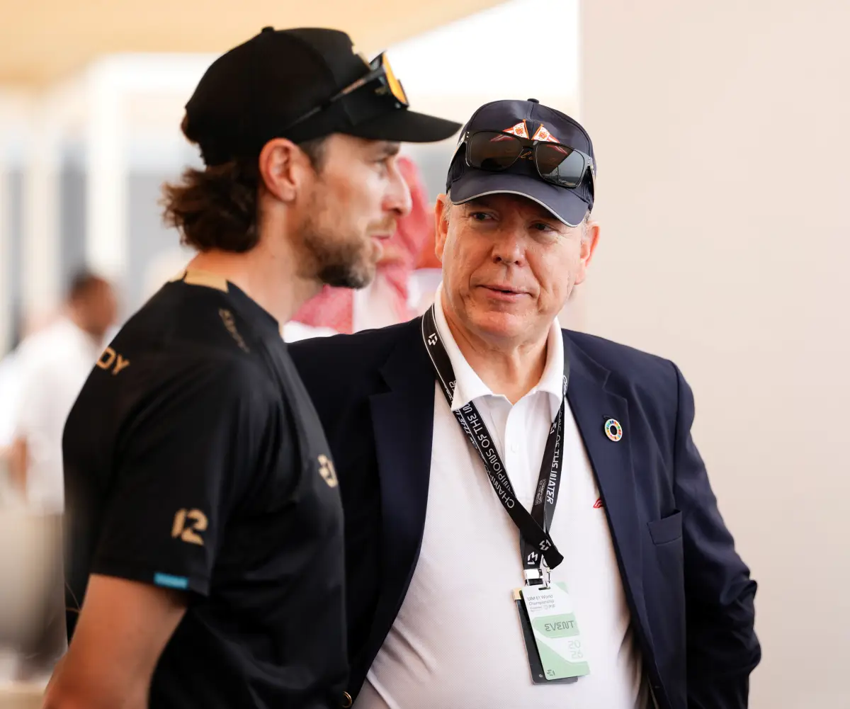 Sam Coleman with Albert II, Prince of Monaco