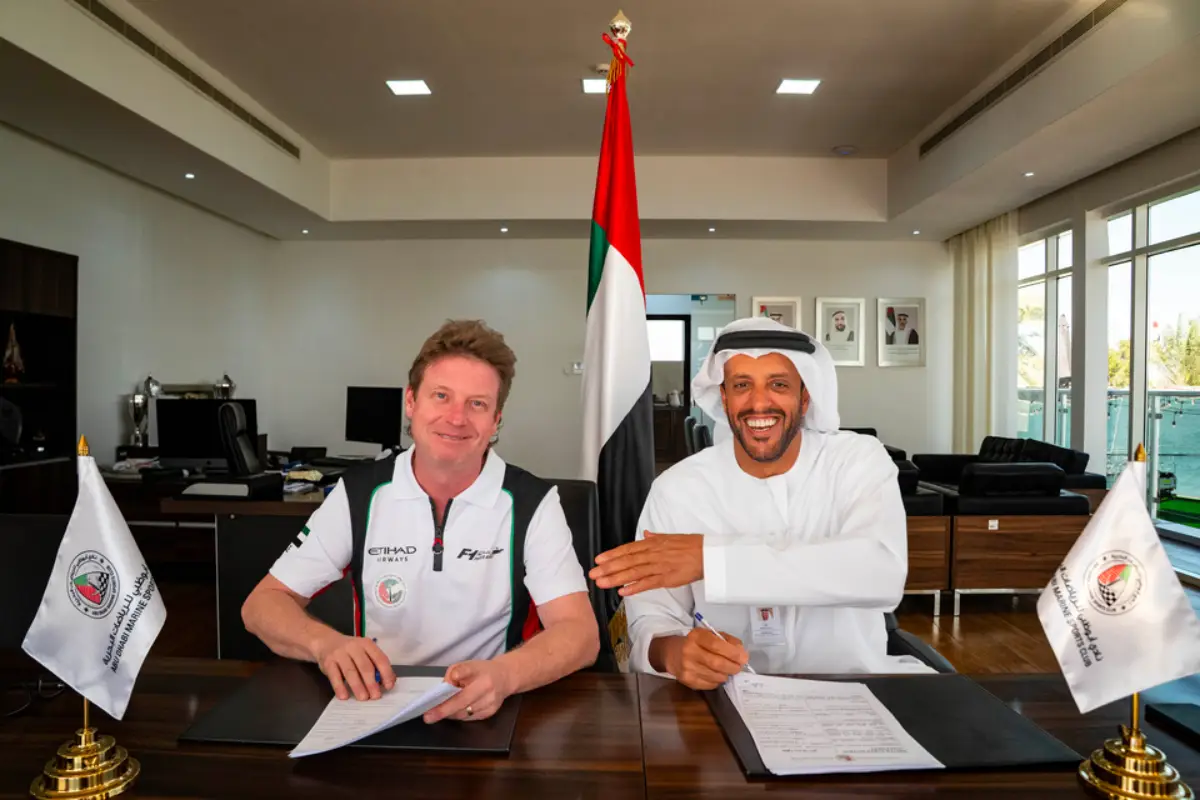  Thani Al Qamzi, Executive Director of Abu Dhabi Team and Modern Events with Jonas Andersson