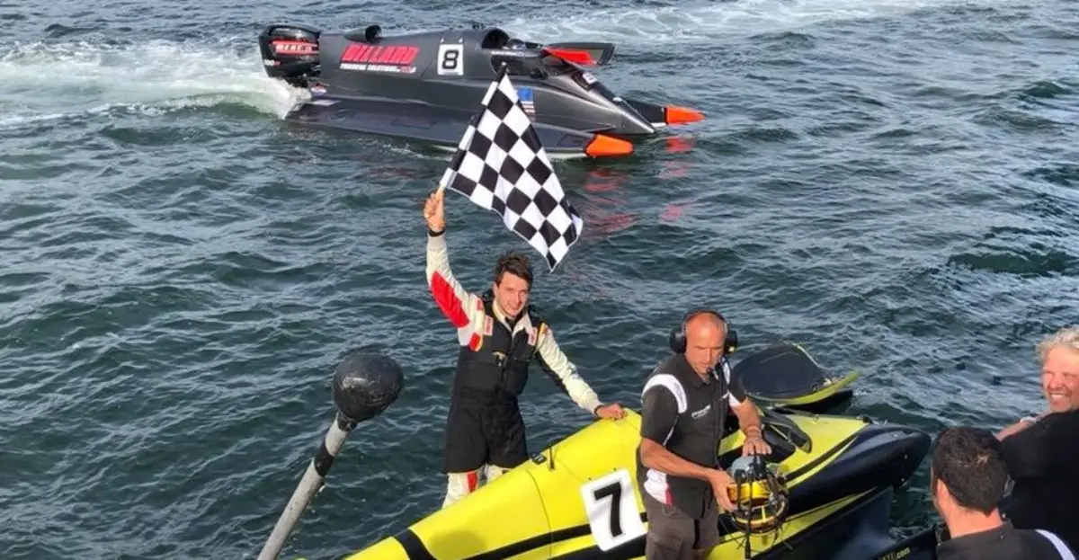 Alberto Comparato drove to the 2018 UIM F2 World Championship
