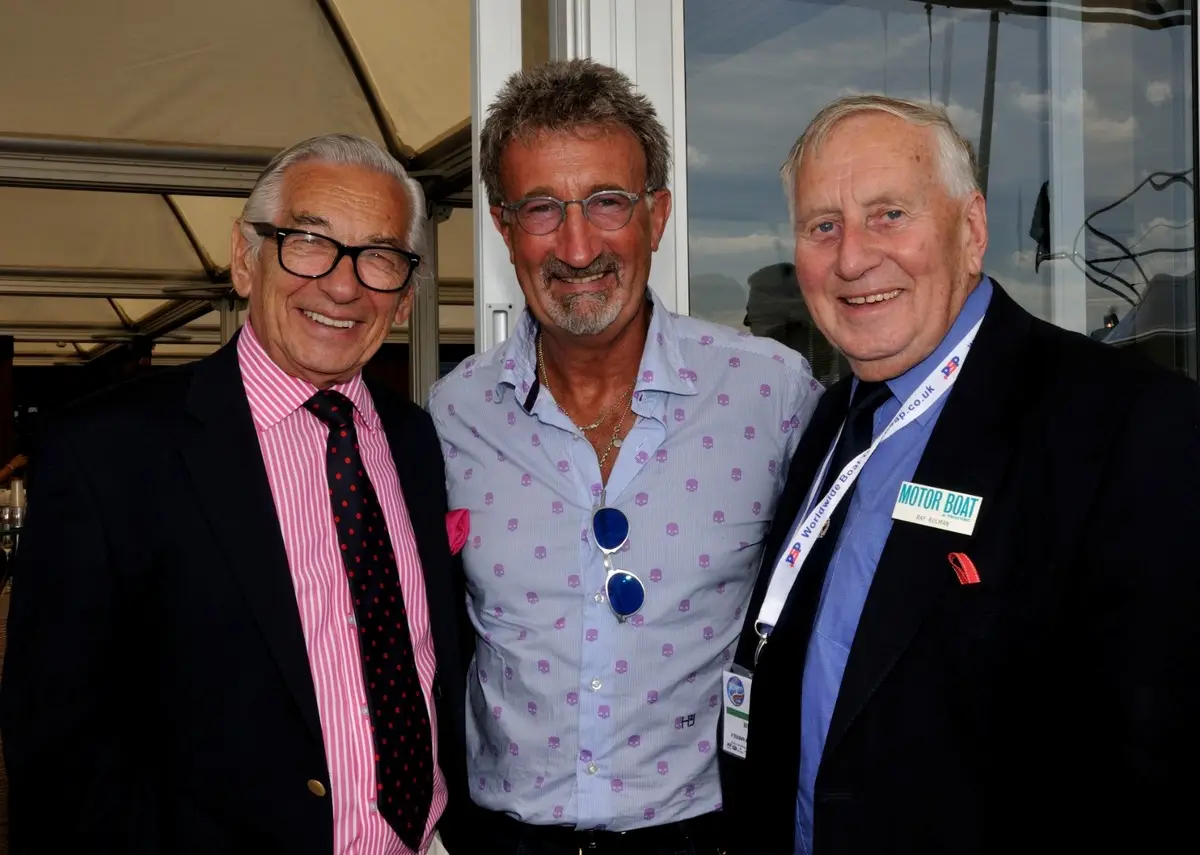 Robert Braithwaite, Eddie Jordan and Ray Bulman at the 2009 Southampton Boat Show