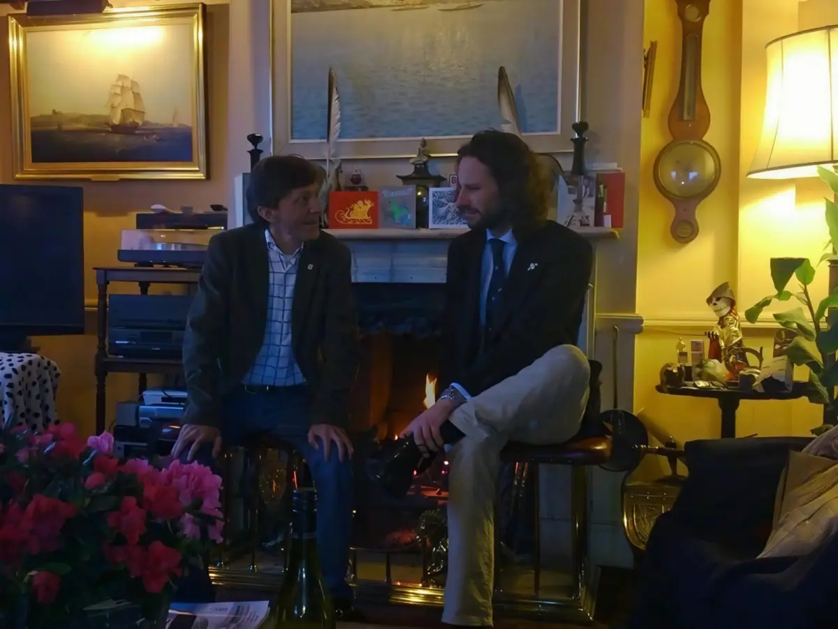 John Moore and Peter Bonham Christie pictured in 2012