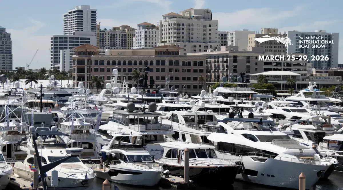 Superyachts at the Palm Beach International Boat Show