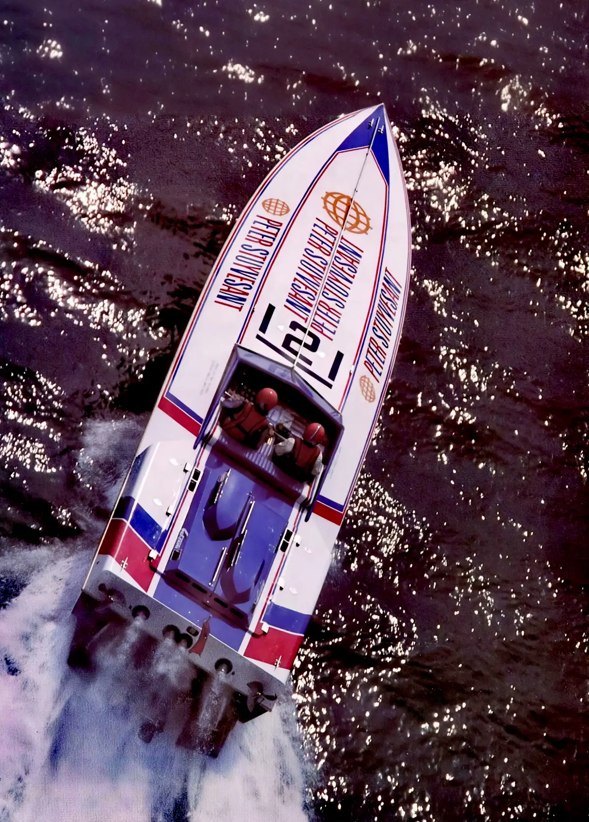 Ted Toleman at the helm under Peter Stuyvesant sponsorship, 1982