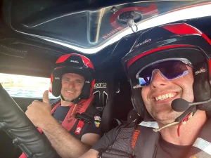 Aaron Ciantar with Malta Prime Minister Robert Abela at the VOOMQUEST UIM Pleasure Navigation World Championship, Malta 2026