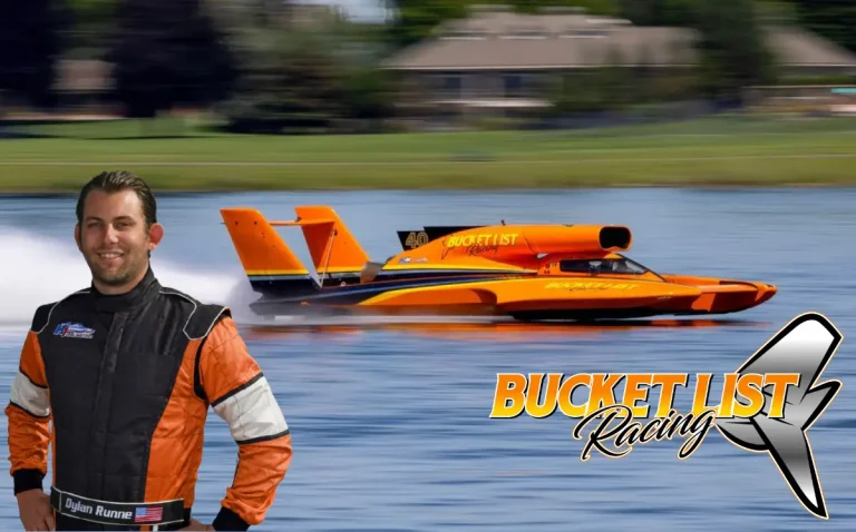 Dylan Runne, driver of the U-40 Bucket List Racing hydroplane in the 2026 H1 Unlimited season
