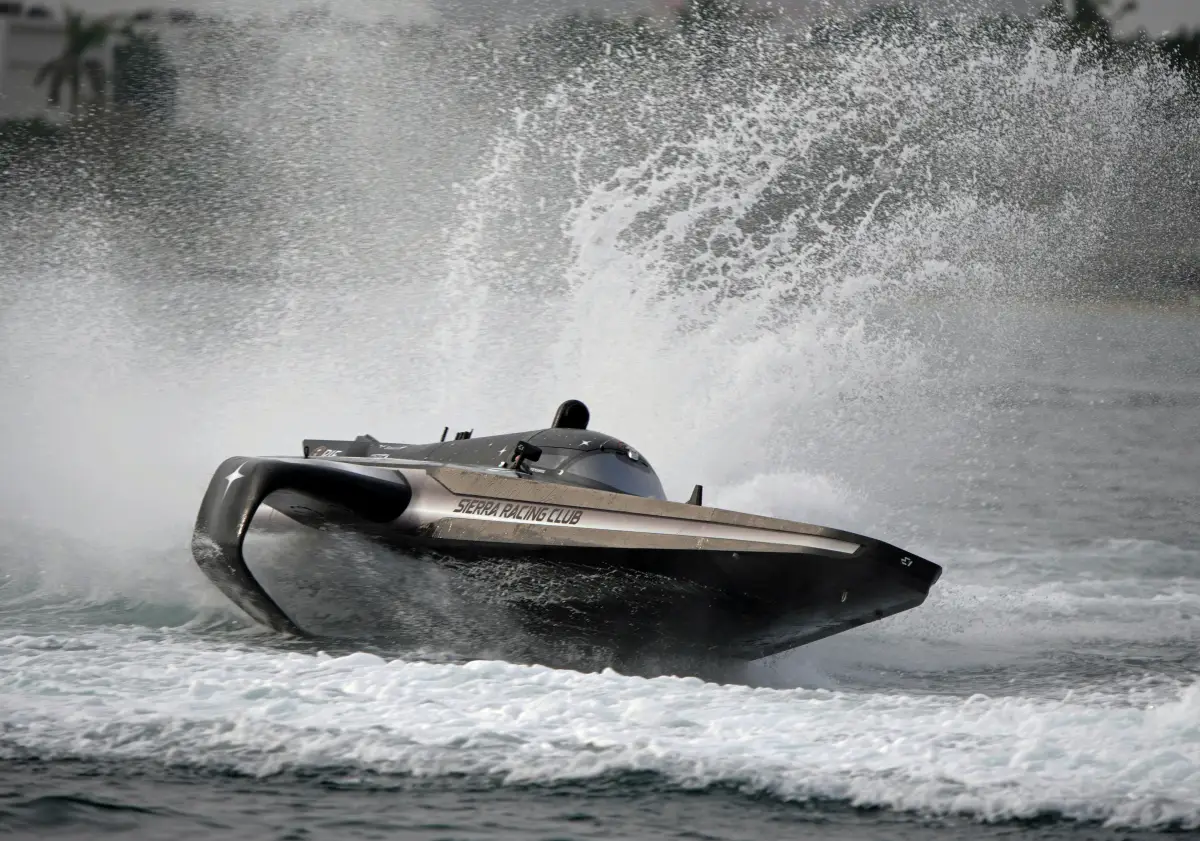 Erik Stark in action in the E1 Series at Jeddah 2026