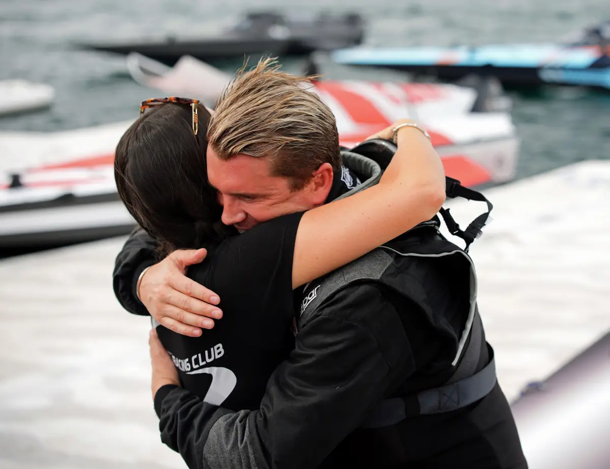 Erik Stark with Catie Munnings at E1 Jeddah 2026