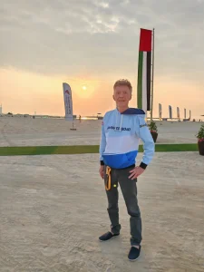 John Moore at Kite Beach, Dubai