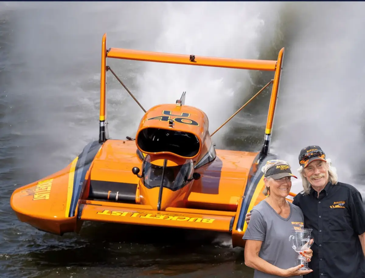 Kelly and Sharon Stocklin, owners of the U-40 Bucket List Racing team