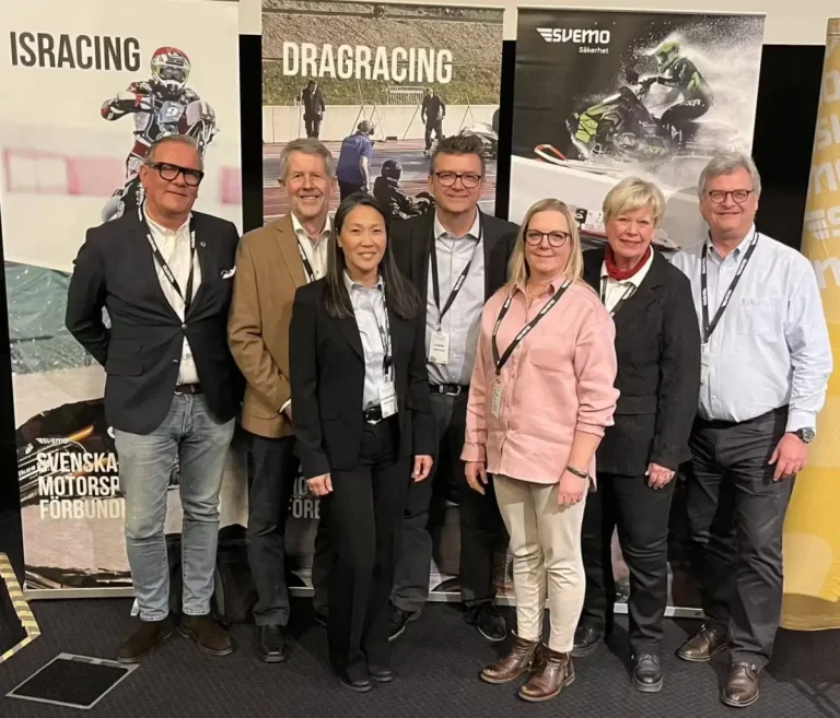 The new Svemo board: Pelle Larsson, Lars Pärnebjörk, Lotta Kronåker Boström, Ola Hansson, Susanna Hanson Öberg, Ulla Peterson and Jesper Christensen. Photo: Svemo