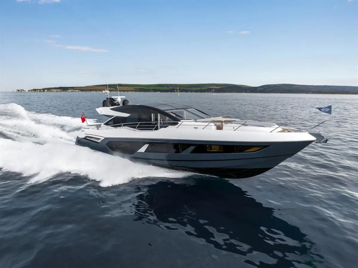 Sunseeker Predator 75 at the British Motor Yacht Show 2026