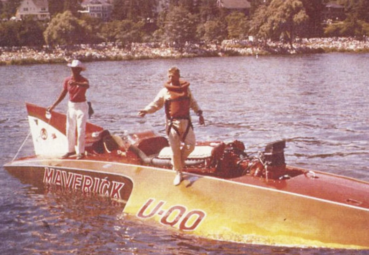 The original U-00 Maverick unlimited hydroplane in 1959