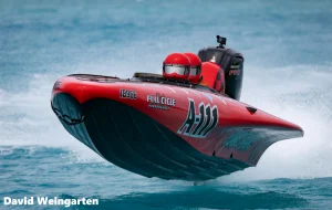 Brandon DeSilva and Blake Burgess in A111 Full Cycle Performance racing at Ferry Reach, Bermuda