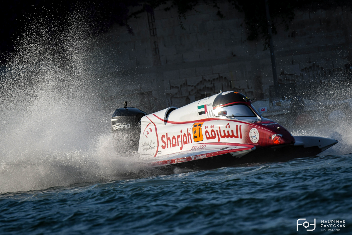 Andrè Solvang (#27) on his UIM F2 World Championship debut at the Grand Prix of Italy I, Brindisi