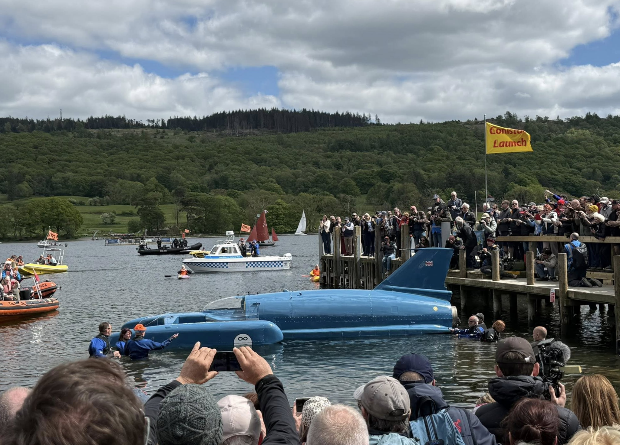 Bluebird K7 returns to Coniston Water, 11 May 2026