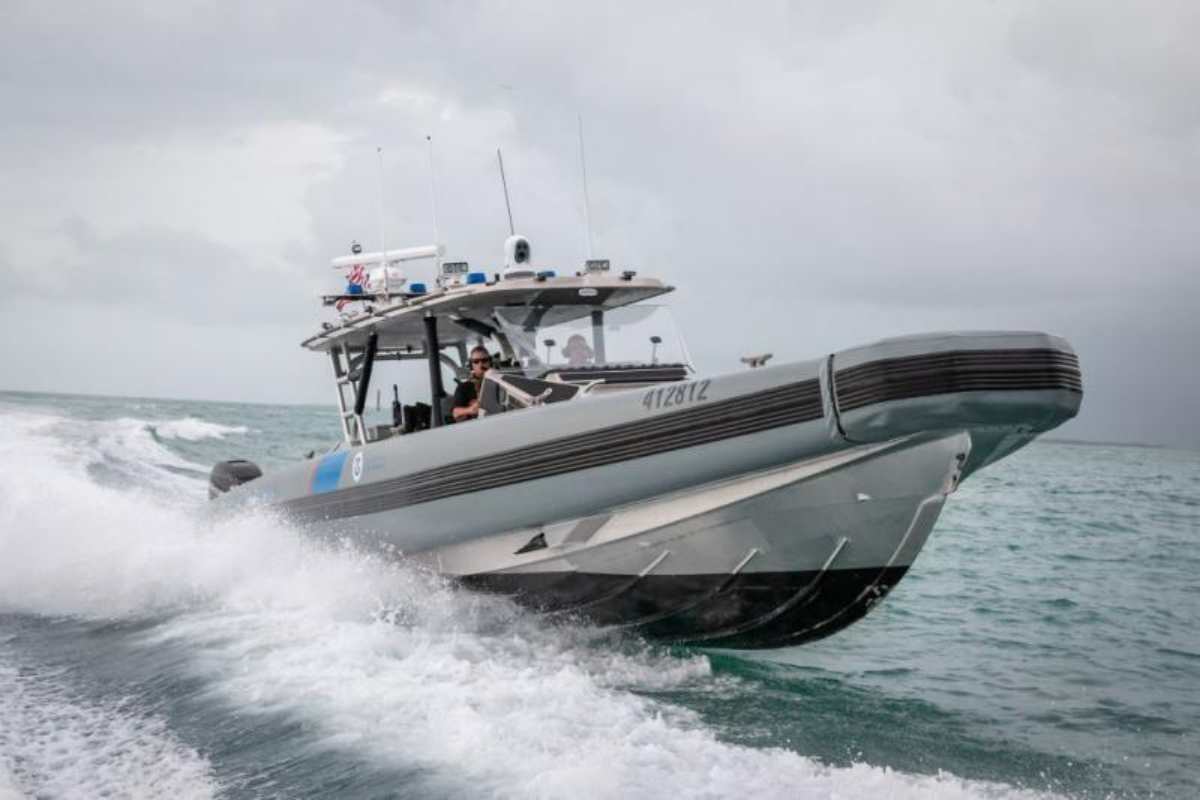 A CBP Air and Marine Operations 41-foot SAFE Boat Coastal Interceptor Vessel
