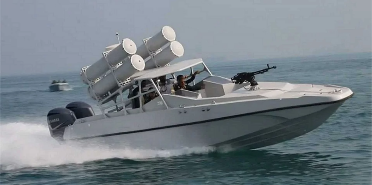 Iranian fast attack craft armed with anti-ship missiles