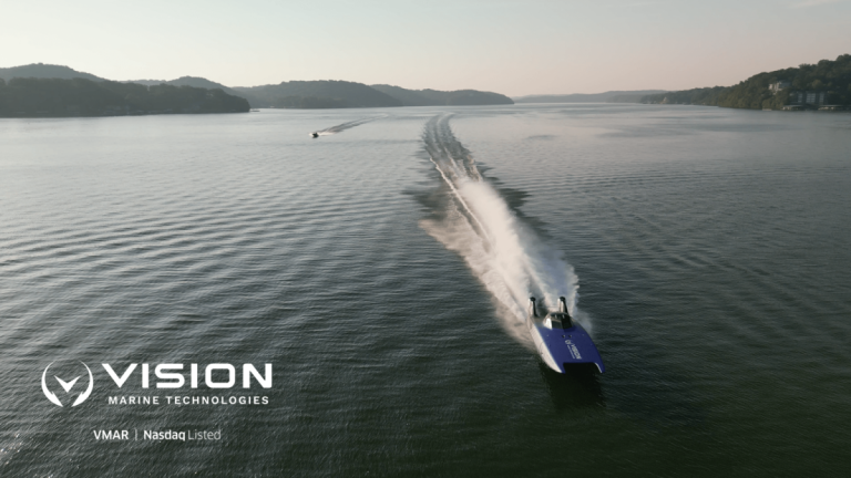 Shaun Torrente with Vision Marine Technologies electric outboard platform