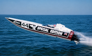 Auto Armor Special Edition catamaran, John D. D'Elia's 35-foot Jaguar offshore racer