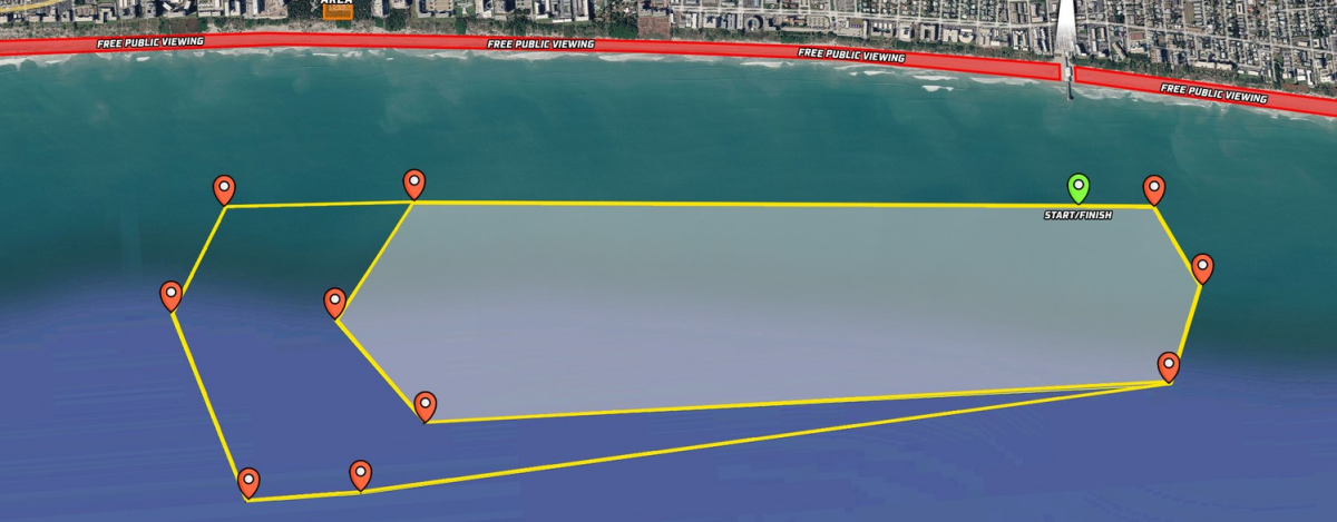 Thunder on Cocoa Beach 2026 race course map, Cocoa Beach, Florida