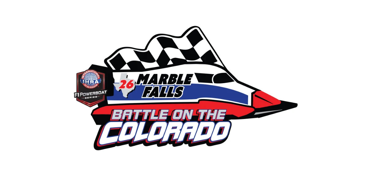 Battle on the Colorado 2026 logo - IHRA Formula 1 Powerboat Series at Marble Falls Texas