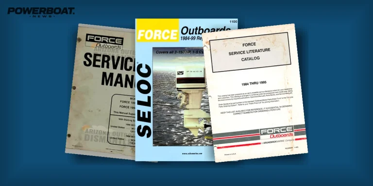 Force Outboards service manuals and Seloc repair guide from the 1984-1999 era