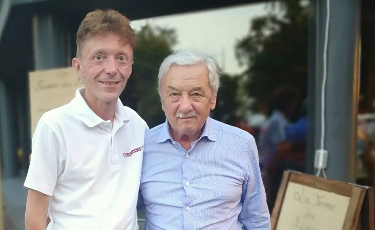 John Moore and Renato Molinari at the UIM F1H2O World Championship, Evian, France, 2018
