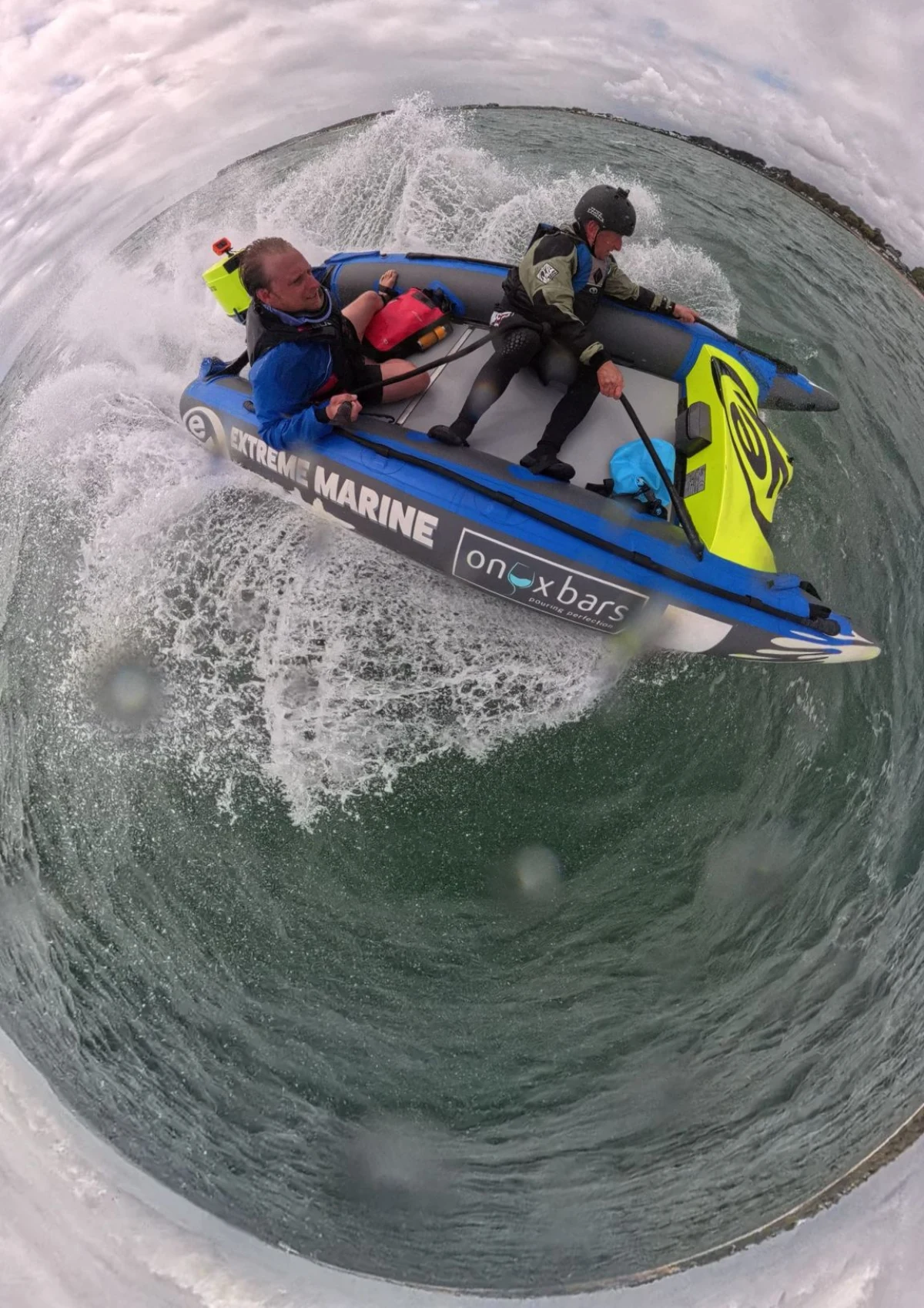 On board the Extreme Marine ThunderCat with William Evans of Snap Photography at the MDL Marinas Shamrock Round the Island 2026