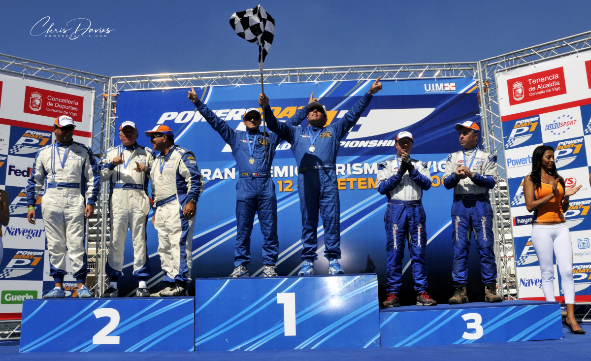 P1 podium in Spain, 2008