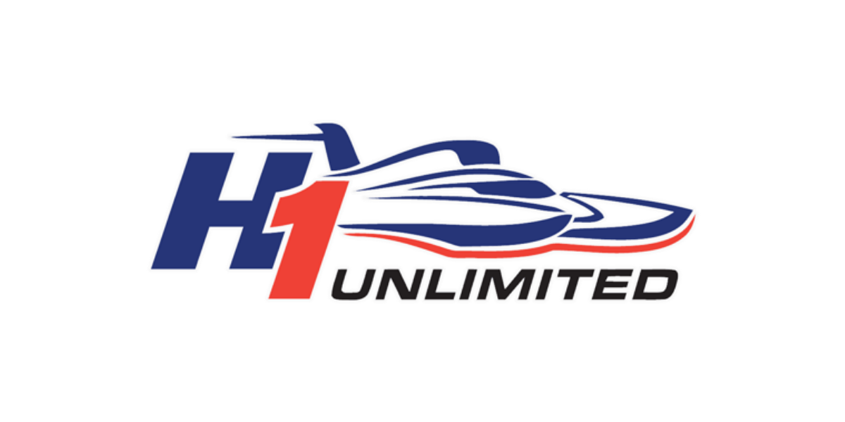 H1 Unlimited hydroplane racing logo - the premier unlimited hydroplane racing series in the United States