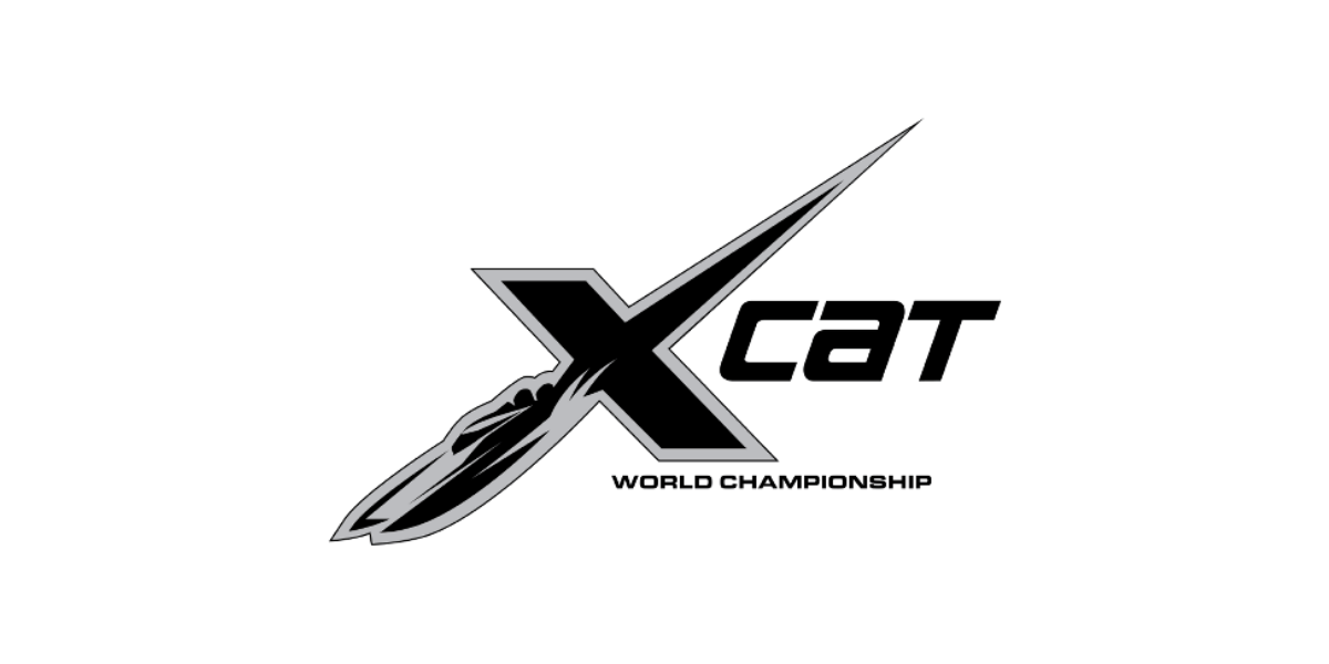 UIM XCAT World Championship logo - the premier extreme catamaran offshore powerboat racing series