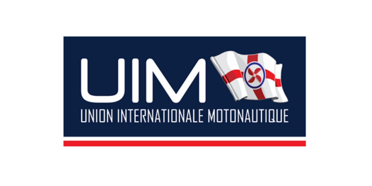 UIM Union Internationale Motonautique logo - the world governing body for powerboating, founded 1922, headquartered in Monaco