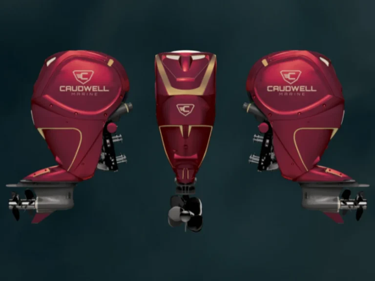 Caudwell Marine AX300 300hp turbocharged V6 diesel outboard engine