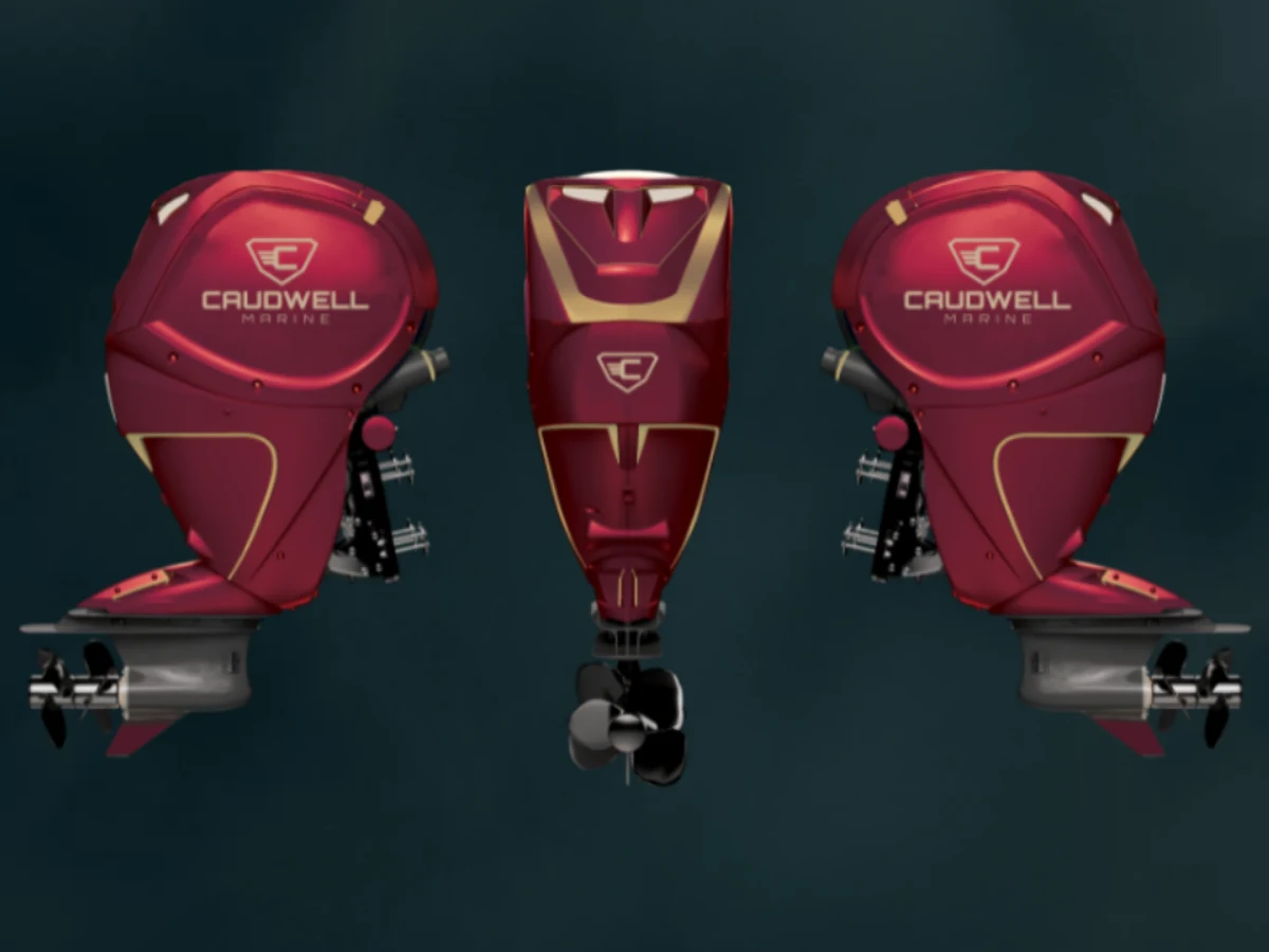 Caudwell Marine AX300 300hp turbocharged V6 diesel outboard engine