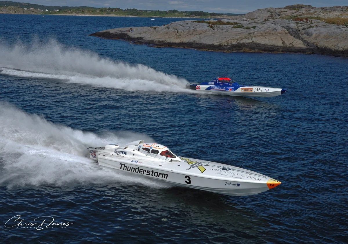 Drew Langdon in Thunderstorm during the Pro-Vee series, 2005