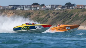 Riptide Espresso + Records (2-69) races alongside Black Ball Racing (1L-8) at the Poole Bay 100 2026