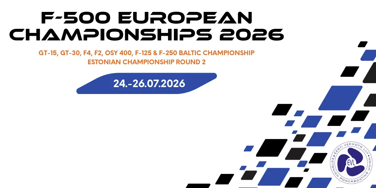 F-500 European Championship 2026 at Lake Harku, Tallinn, Estonia