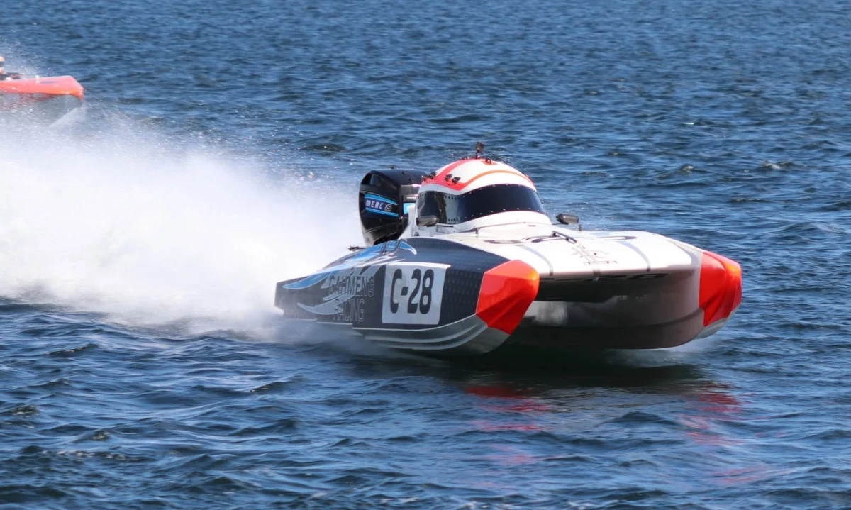 Andreas Engstrom in C-28 at Oskarshamn, July 2026