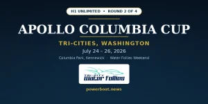 Apollo Columbia Cup 2026 H1 Unlimited hydroplane racing in Tri-Cities, Washington, July 24-26