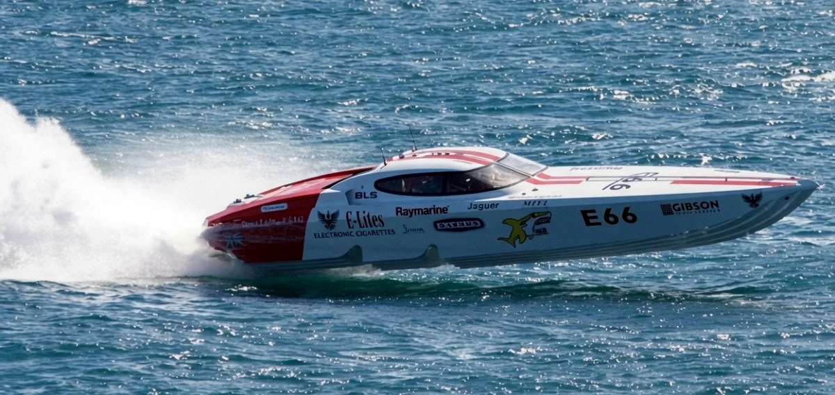 Banana Shark Racing's Sterling 34, now 66 Racing's Berserk, racing in 2012 under its previous ownership