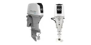 Calon Gloria F60 four-stroke 60hp outboard motor, two views
